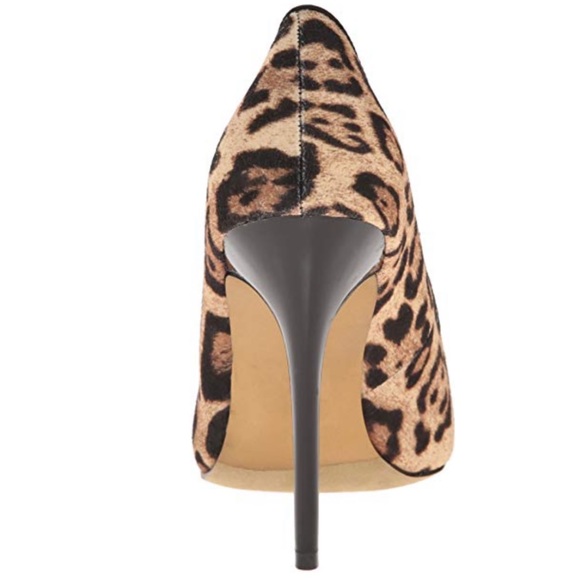 Joni Joni Leopard Pointed Toe Stiletto Heels - Picture 4 of 4